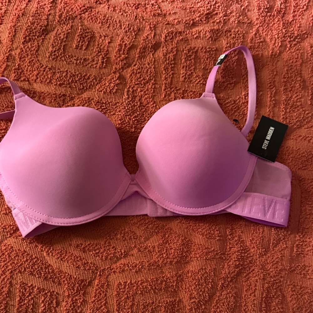 Steve Madden Pink T-Shirt Bra with Underwire Support